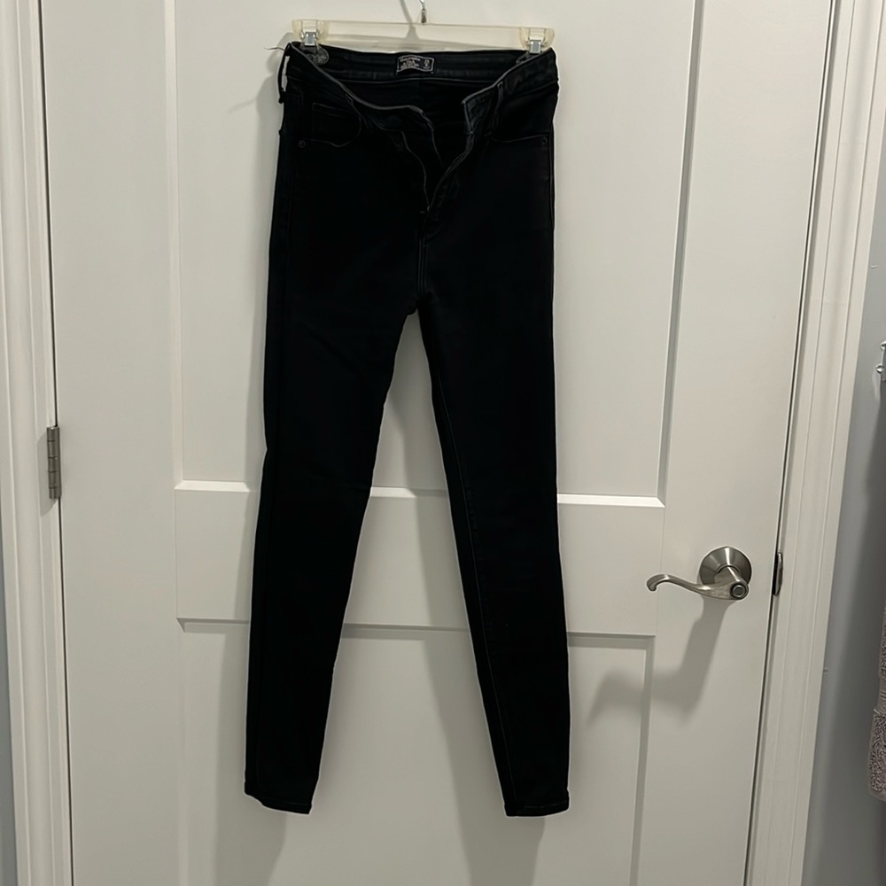 Abercrombie & Fitch Black Simone High Rise Super Skinny Size 25/0S